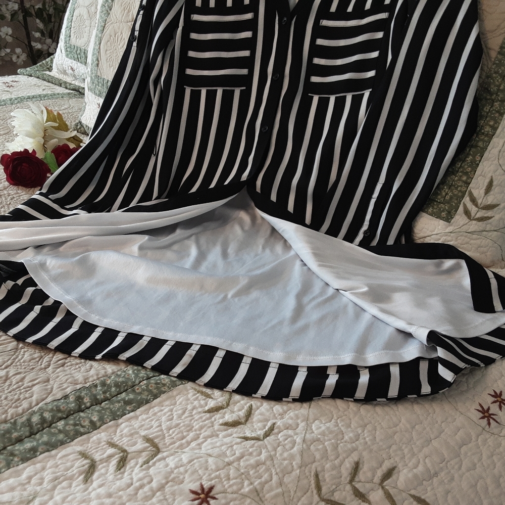 NEW, EXPRESS THE PORTOFIND SHIRT DRESS, SIZE XS - Picture 7 of 16